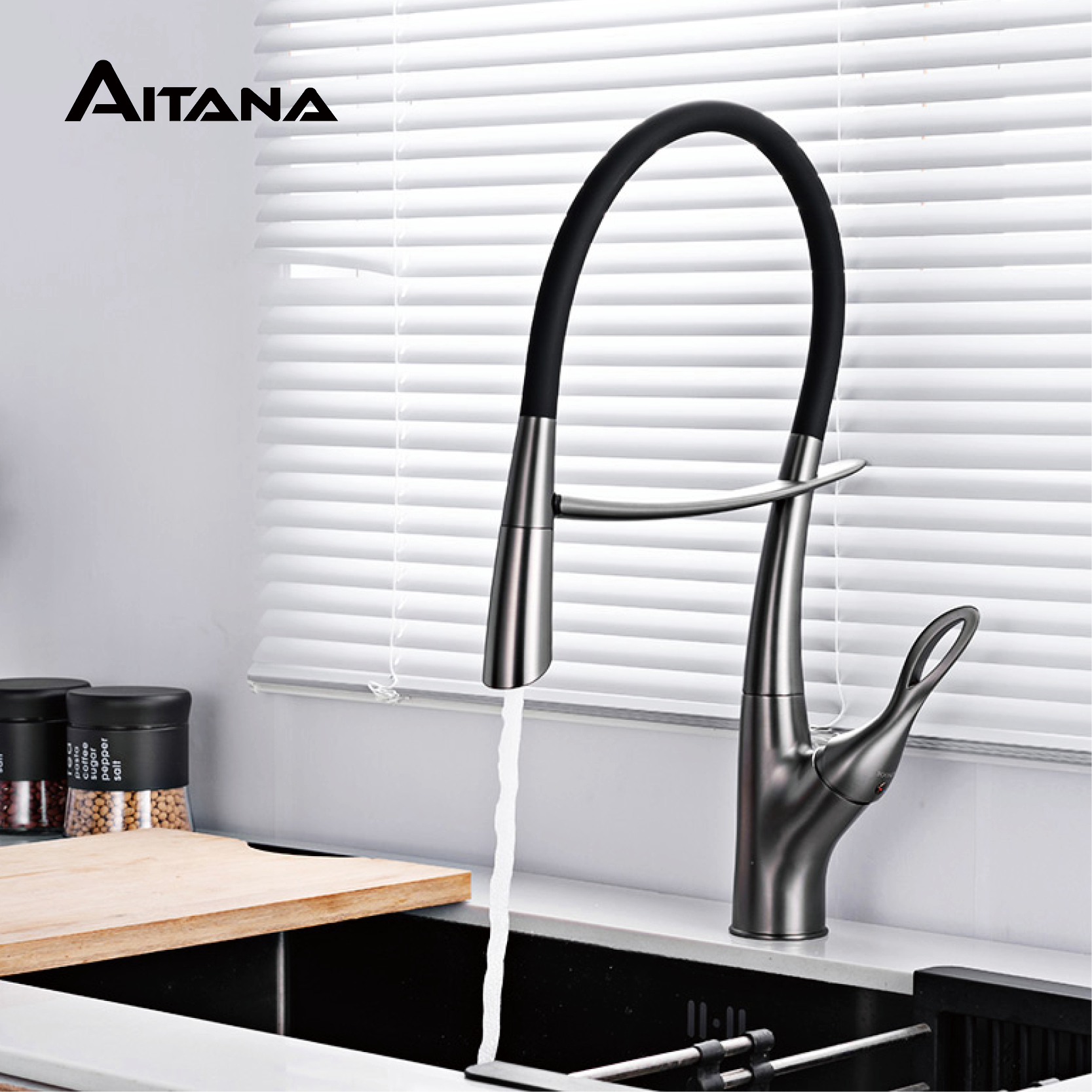 Kitchen Appliances Luxury - Modern luxury black brass kitchen faucet