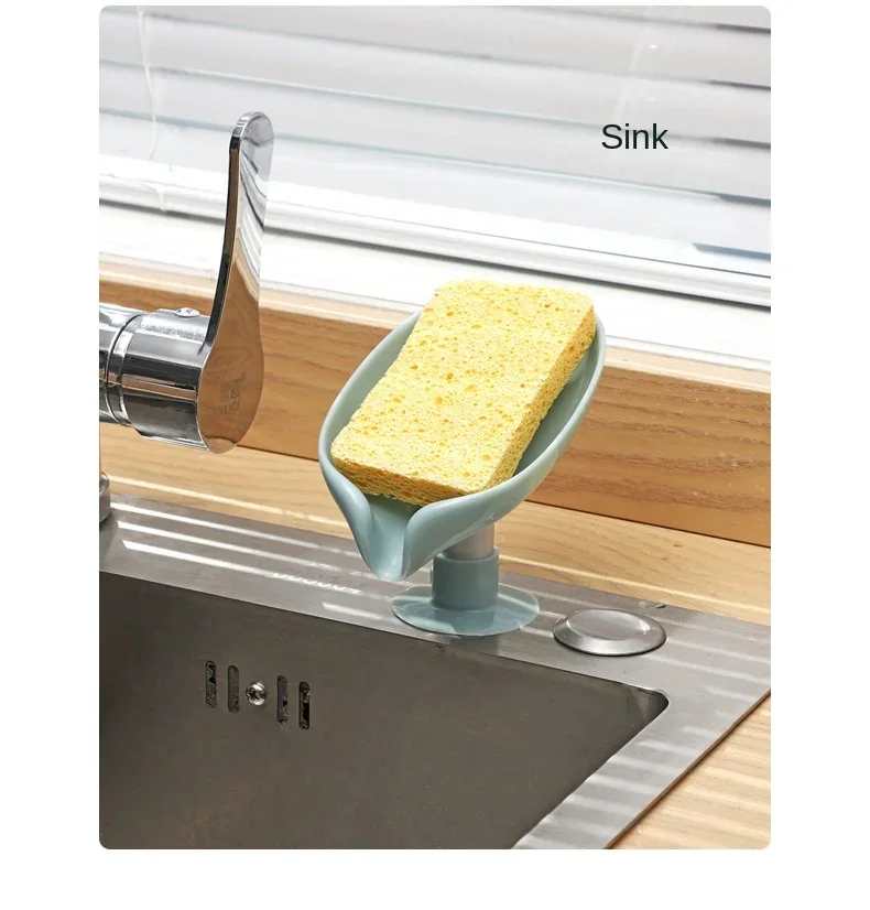 Drain Soap Holder Leaf Shape S - Kitchen Appliances Shelves reseña y precio