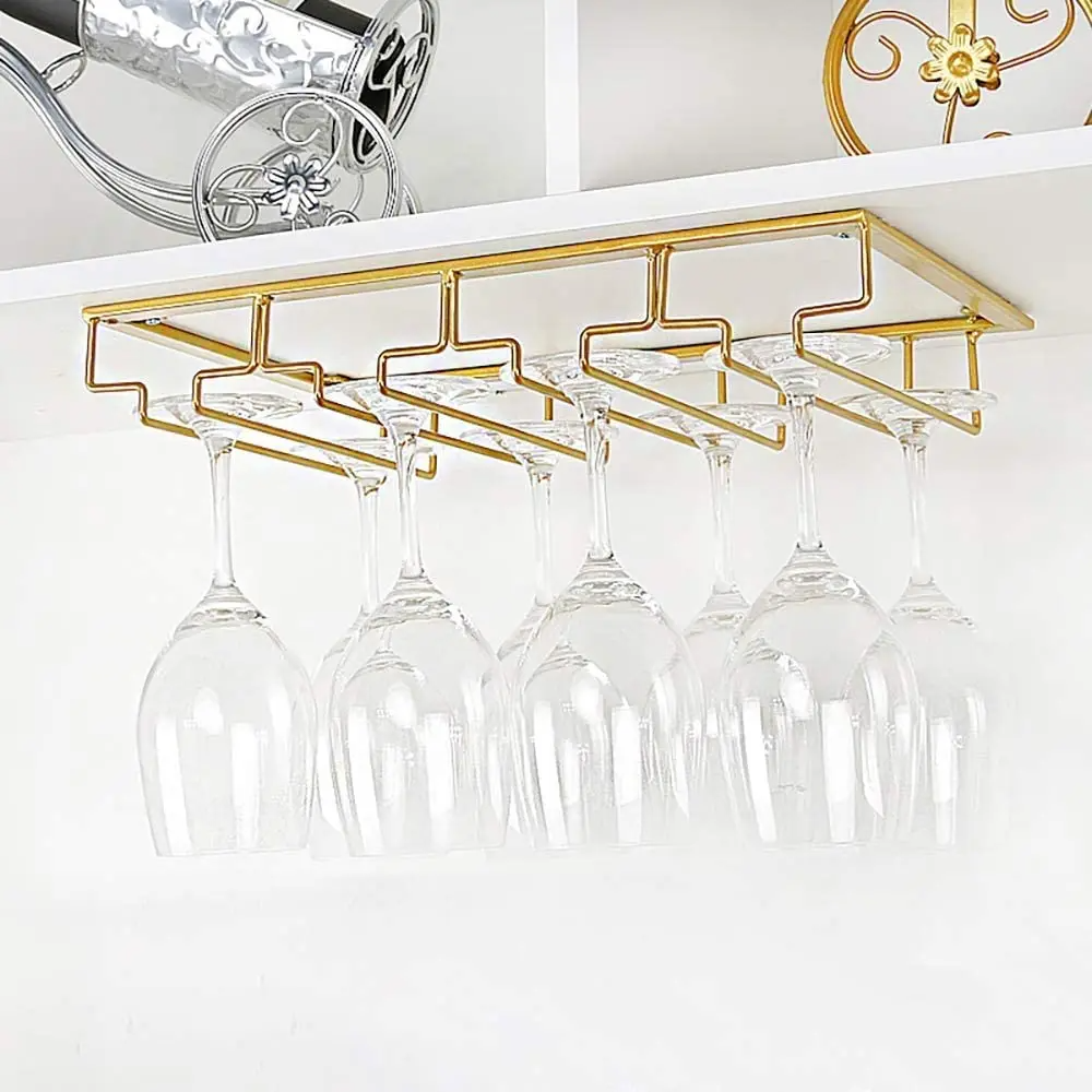 1PCS Wine Glass Rack Under Cab - Kitchen Appliances Shelves reseña y precio