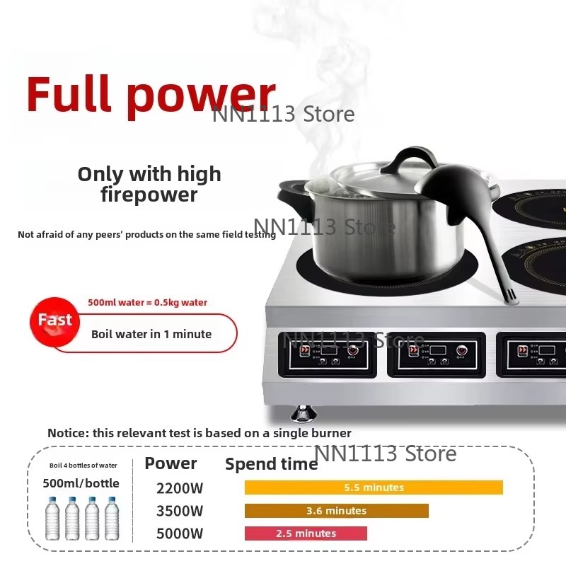 Commercial High-Power Inductio - Wok Electric Flat reseña y precio