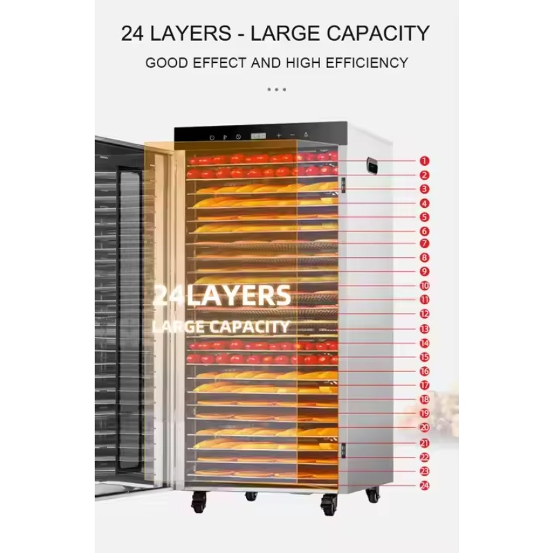 24-Trays Electric Digital Food - Dehydrator Tray Electric reseña y precio