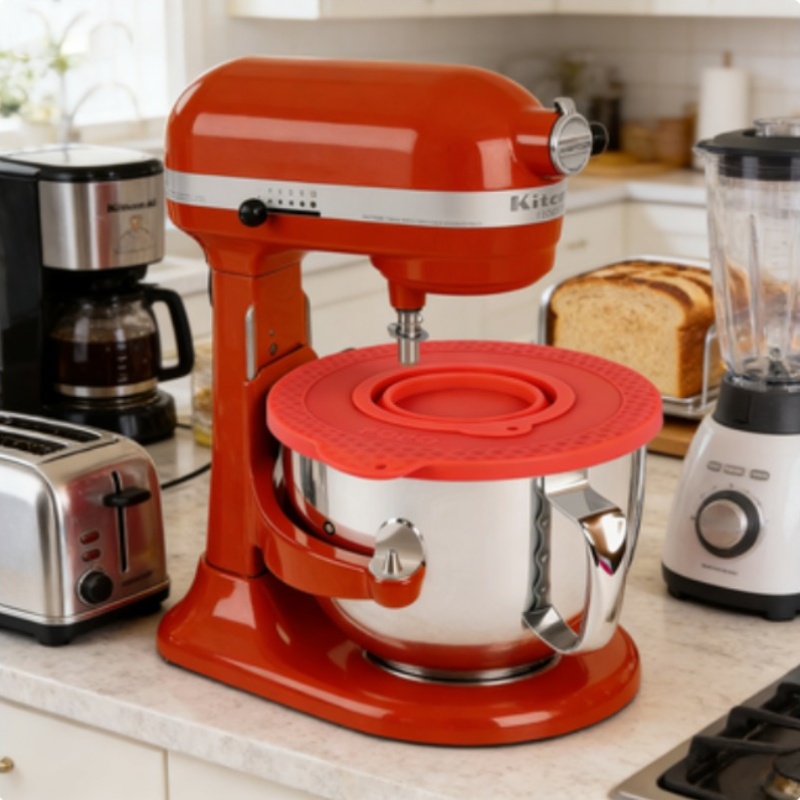 Silicone Mixer Bowl Cover Comp - Kitchen Appliances Small reseña y precio