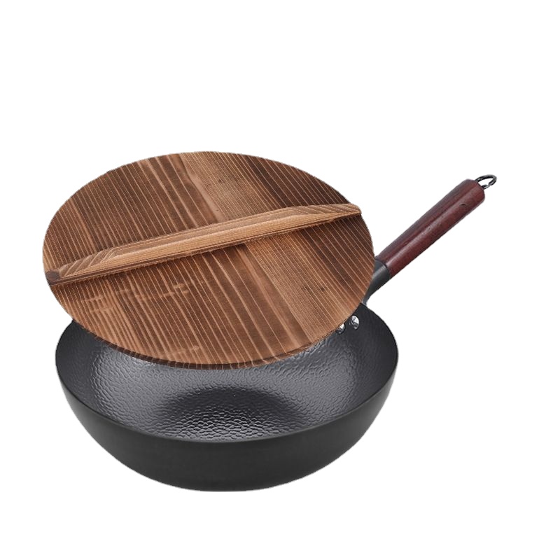 Carbon Steel Wok Pan 32cm Stir - Wok Electric Flat reseña y precio