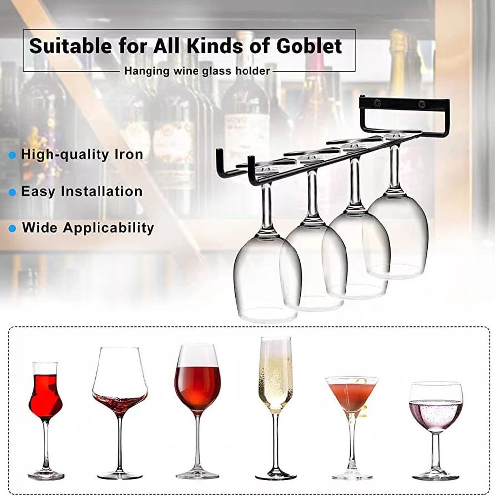 Wall Mounted Stemware Holder K - Kitchen Appliances Shelves reseña y precio