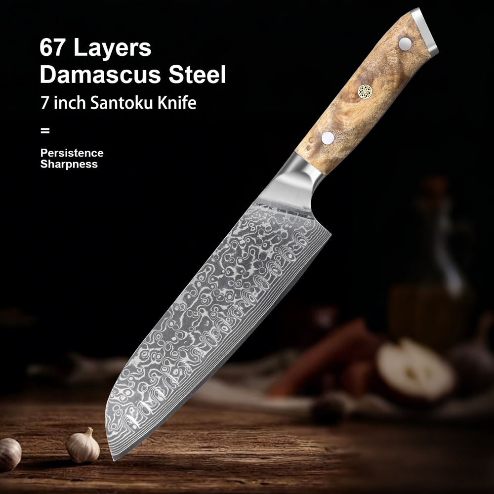 Damascus Kitchen Knife 7.1 Inc - Kitchen Appliances Luxury reseña y precio