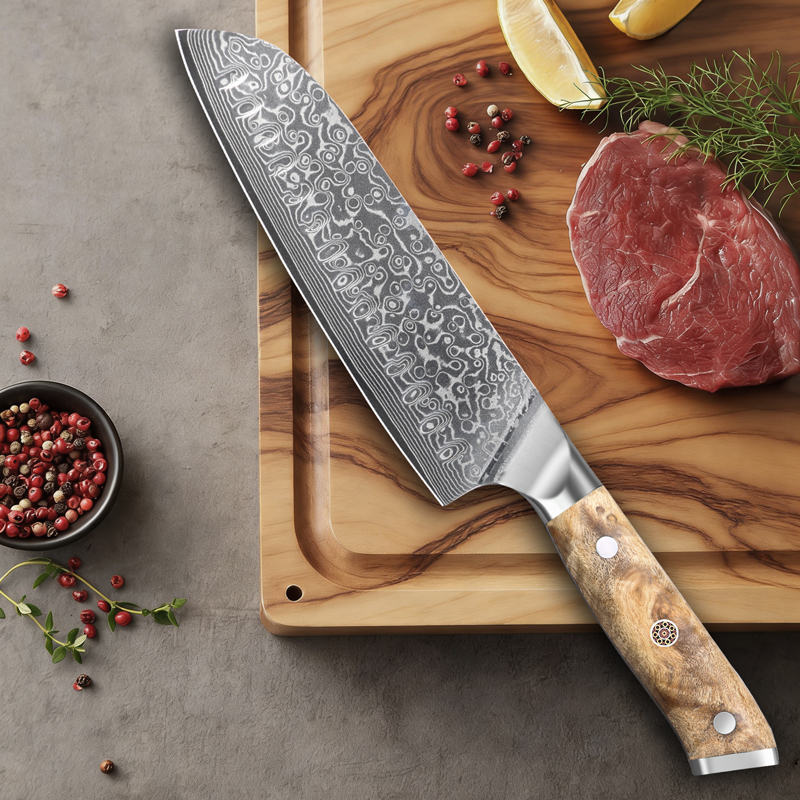 Damascus Kitchen Knife 7.1 Inc - Kitchen Appliances Luxury reseña y precio