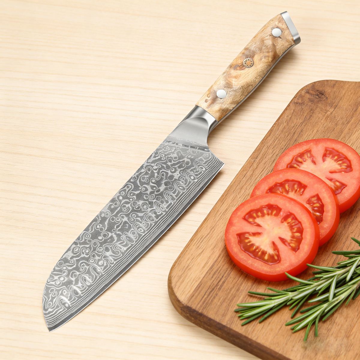 Damascus Kitchen Knife 7.1 Inc - Kitchen Appliances Luxury reseña y precio