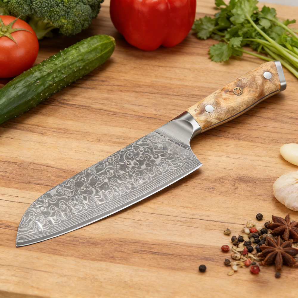 Damascus Kitchen Knife 7.1 Inc - Kitchen Appliances Luxury reseña y precio