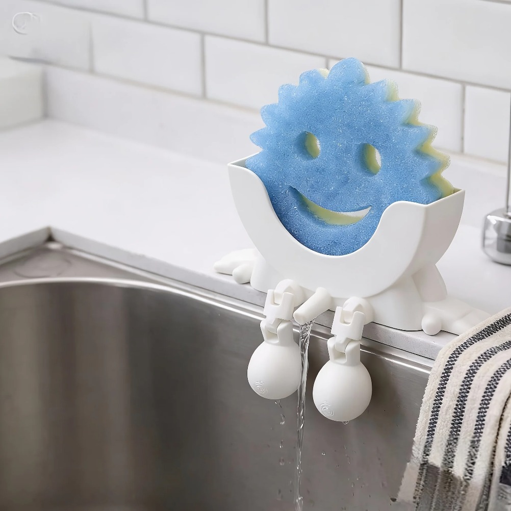 Drainable Soap & Sponge Holder - Kitchen Appliances Shelves reseña y precio