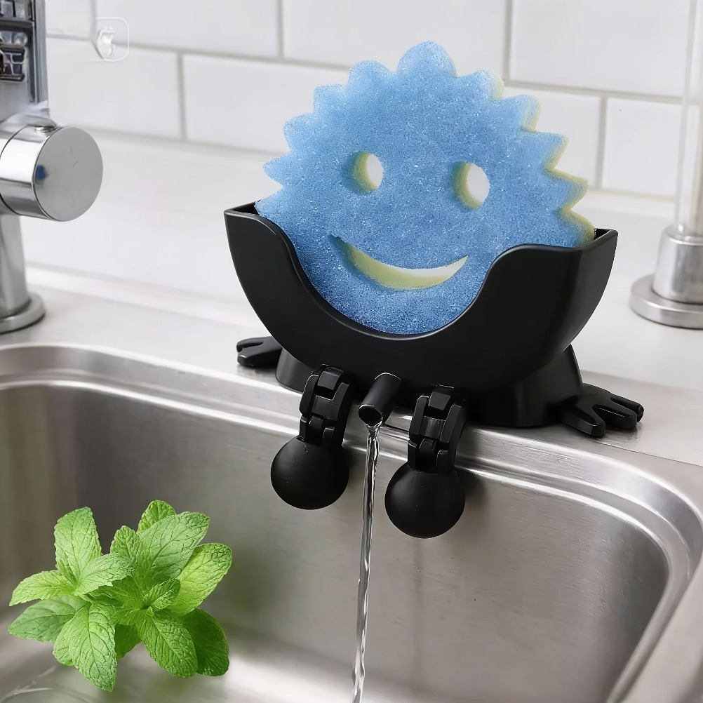 Drainable Soap & Sponge Holder - Kitchen Appliances Shelves reseña y precio