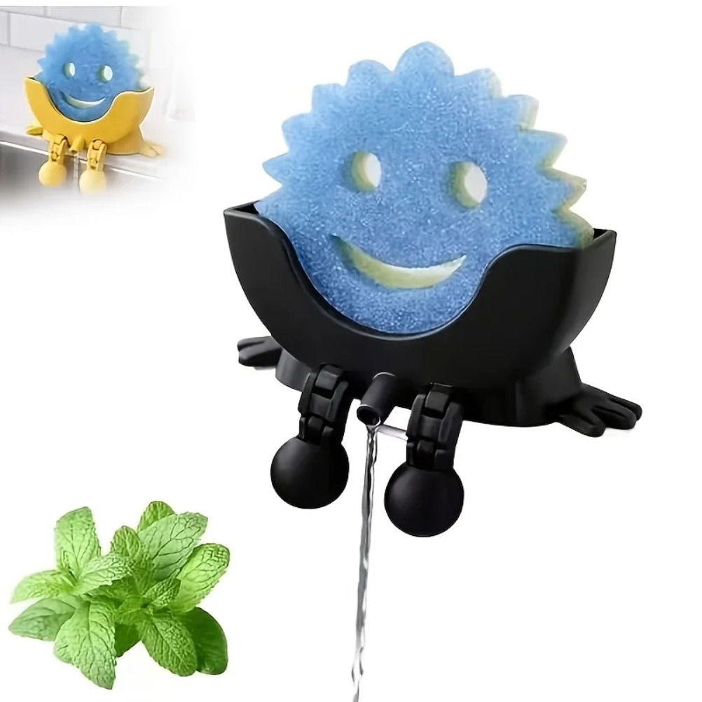 Drainable Soap & Sponge Holder - Kitchen Appliances Shelves reseña y precio