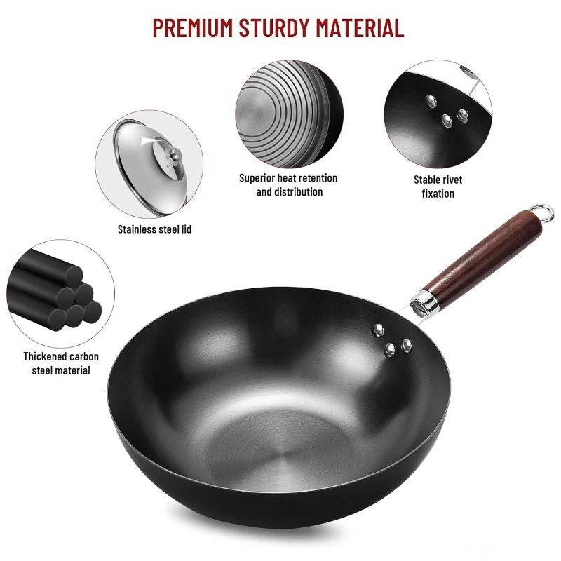 Flat Bottom Wok Pan 32cm Skill - Wok Electric Flat reseña y precio