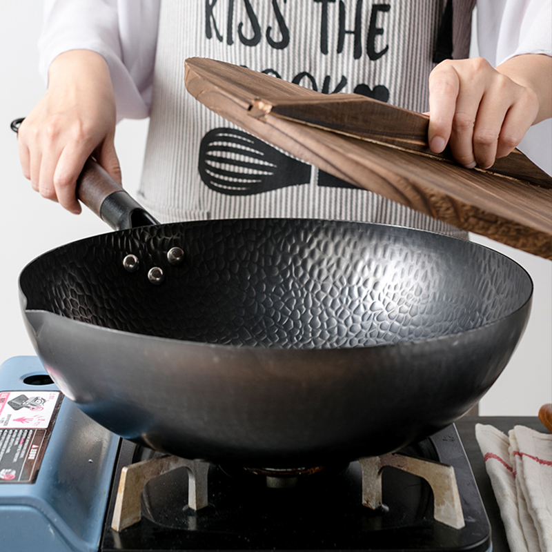 Carbon Steel Wok Pan 32cm Stir - Wok Electric Flat reseña y precio