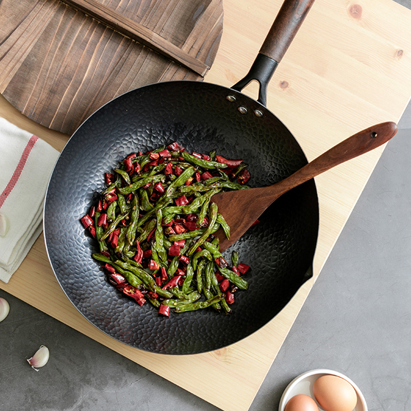 Carbon Steel Wok Pan 32cm Stir - Wok Electric Flat reseña y precio