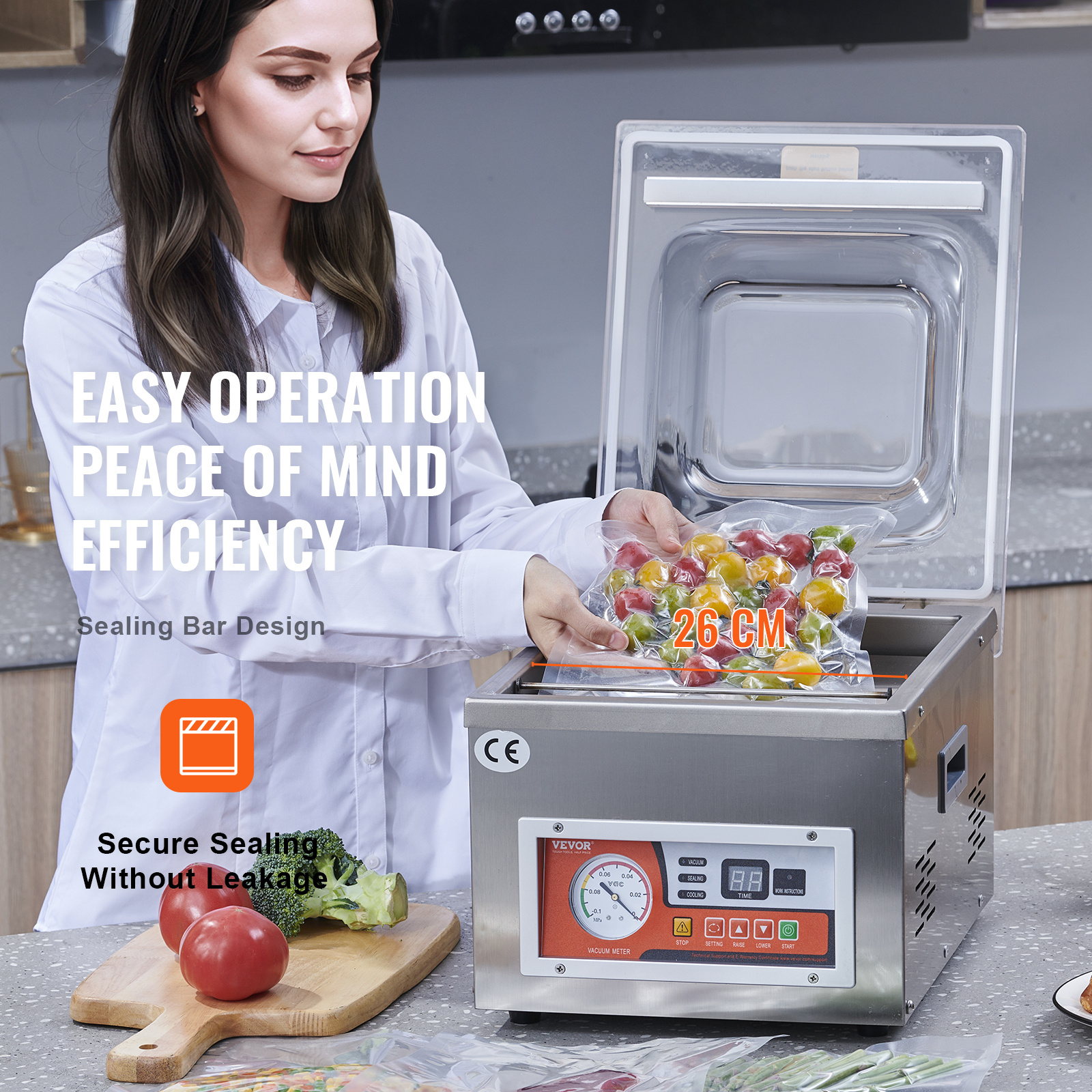 Vacuum Sealer Machine with 6.5 - Kitchen Appliances Small reseña y precio