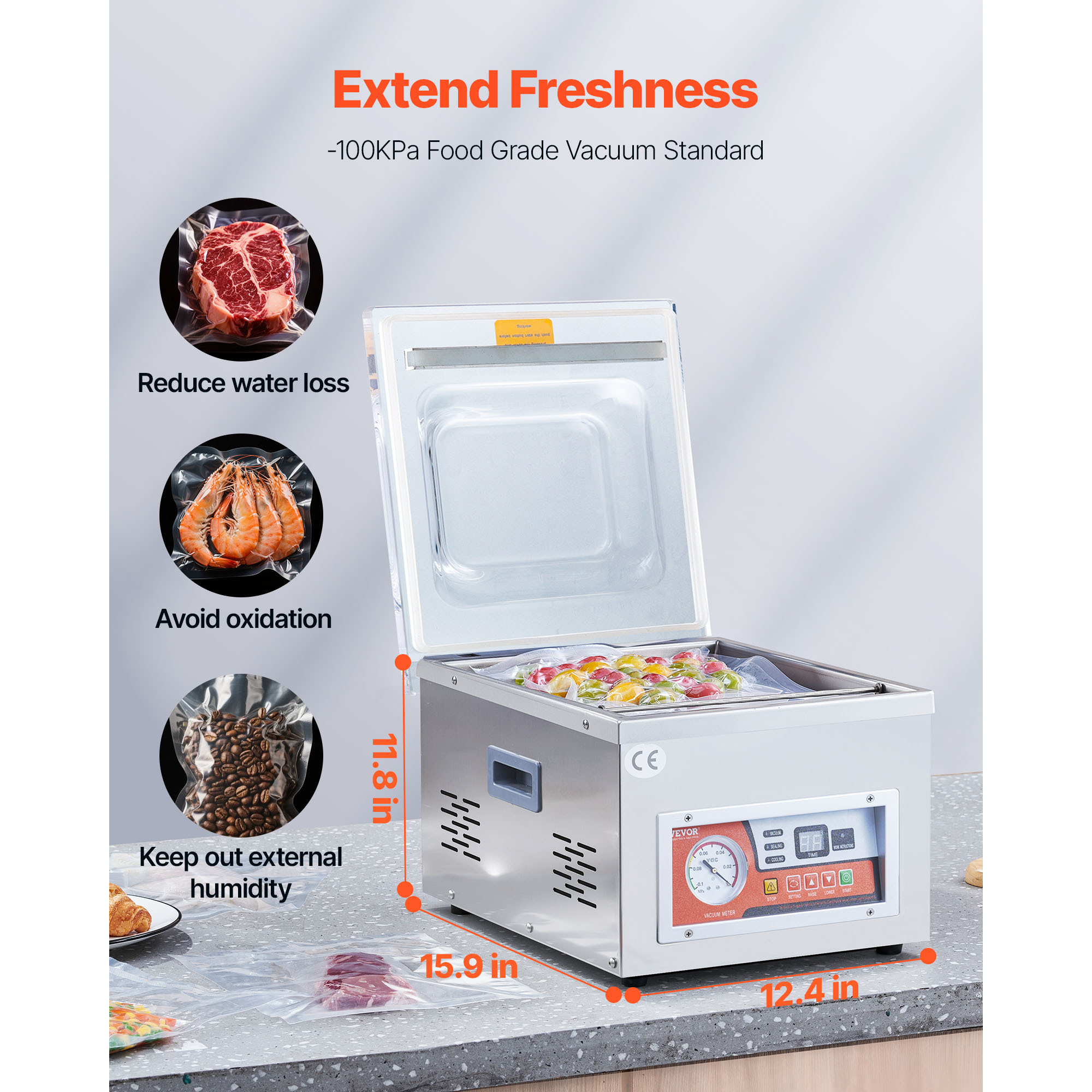 Vacuum Sealer Machine with 6.5 - Kitchen Appliances Small reseña y precio