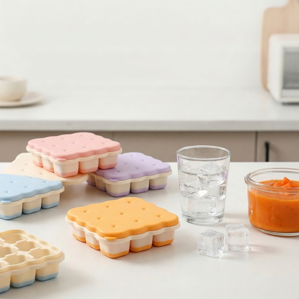 Cookie Shaped Plastic Ice Cube - Kitchen Appliances Shelves reseña y precio