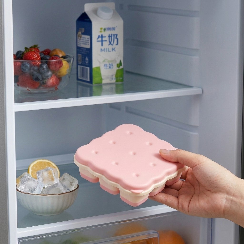 Cookie Shaped Plastic Ice Cube - Kitchen Appliances Shelves reseña y precio