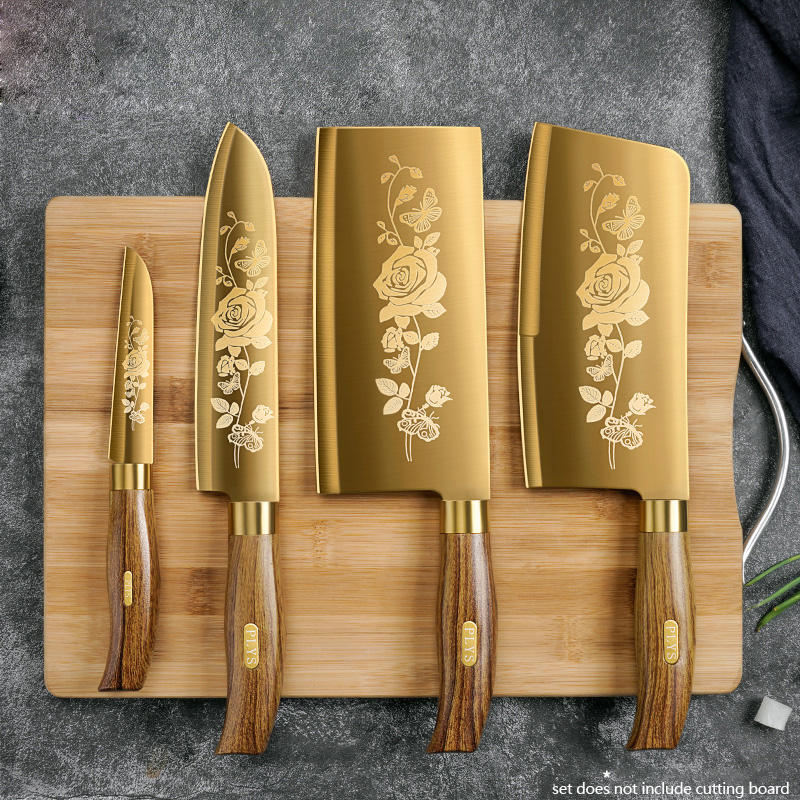 Golden Rose Pattern 4-pcs Kitc - Kitchen Appliances Luxury reseña y precio