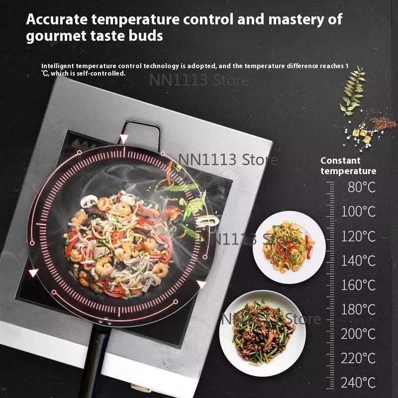 Commercial High-Power Inductio - Wok Electric Flat reseña y precio