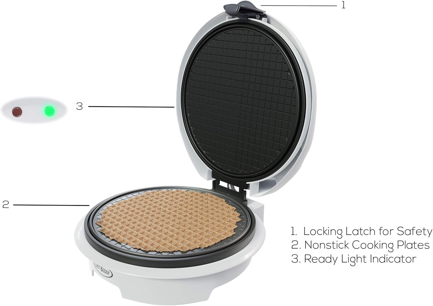 Electric Waffle Cone Maker wit - Kitchen Appliances Small reseña y precio
