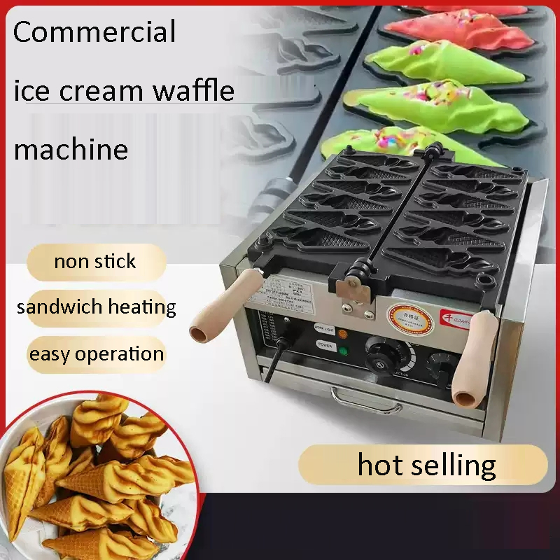 Electric Ice Cream Waffle Cone - Ice Cream Maker Electric reseña y precio