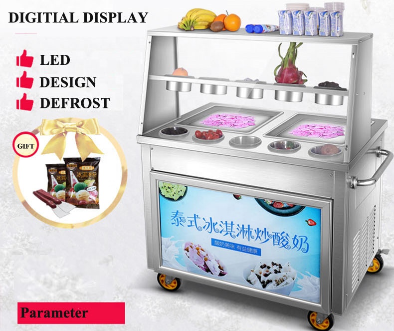 Frying Ice Machine Commercial  - Ice Cream Maker Electric reseña y precio