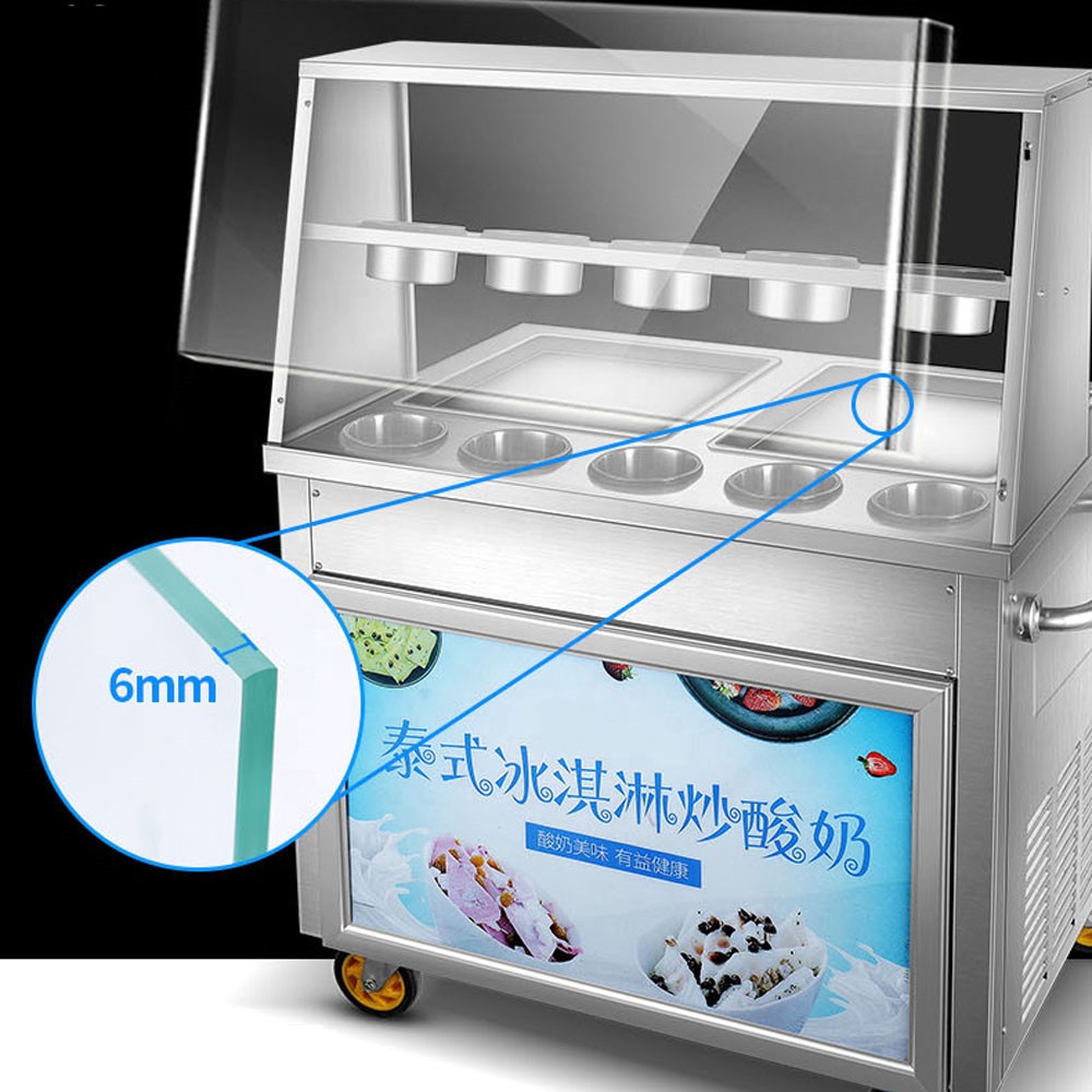 Frying Ice Machine Commercial  - Ice Cream Maker Electric reseña y precio