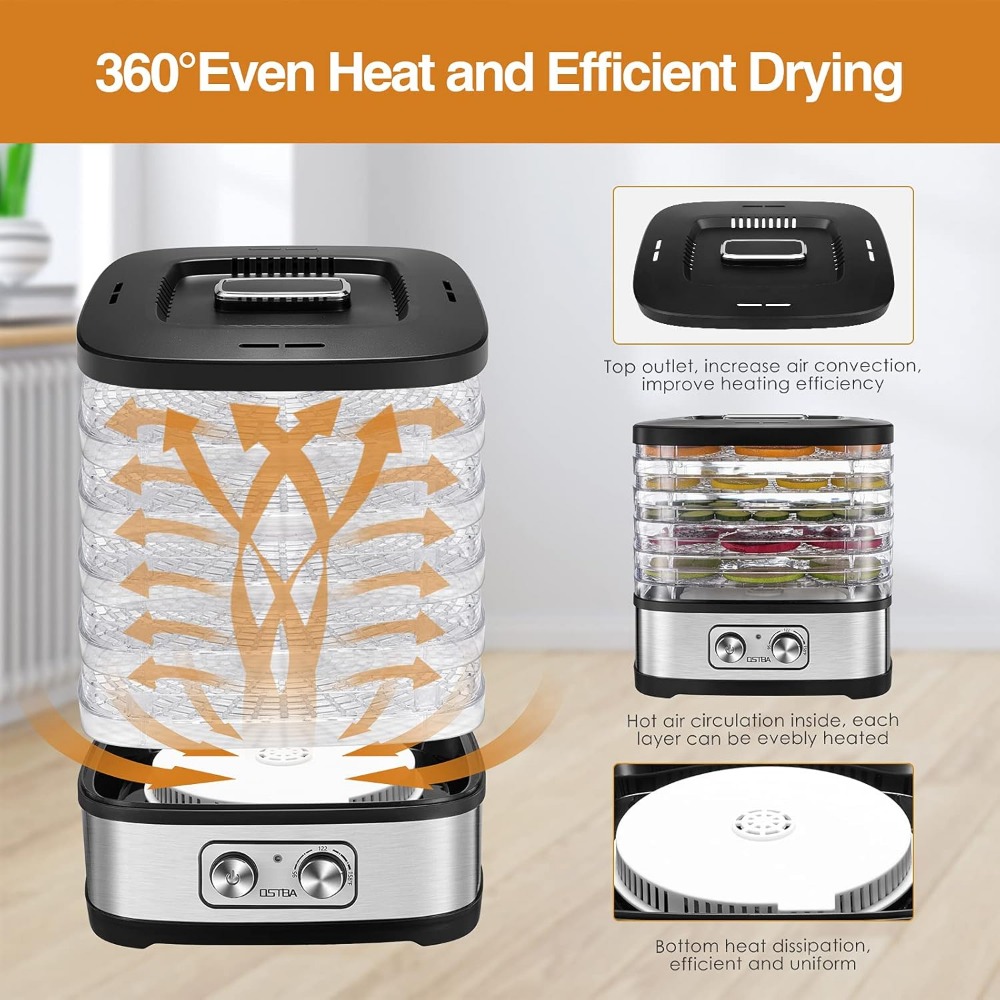 Electric Food Dehydrator with  - Dehydrator Tray Electric reseña y precio