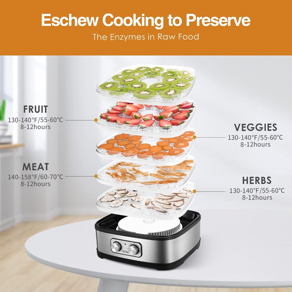 Electric Food Dehydrator with  - Dehydrator Tray Electric reseña y precio