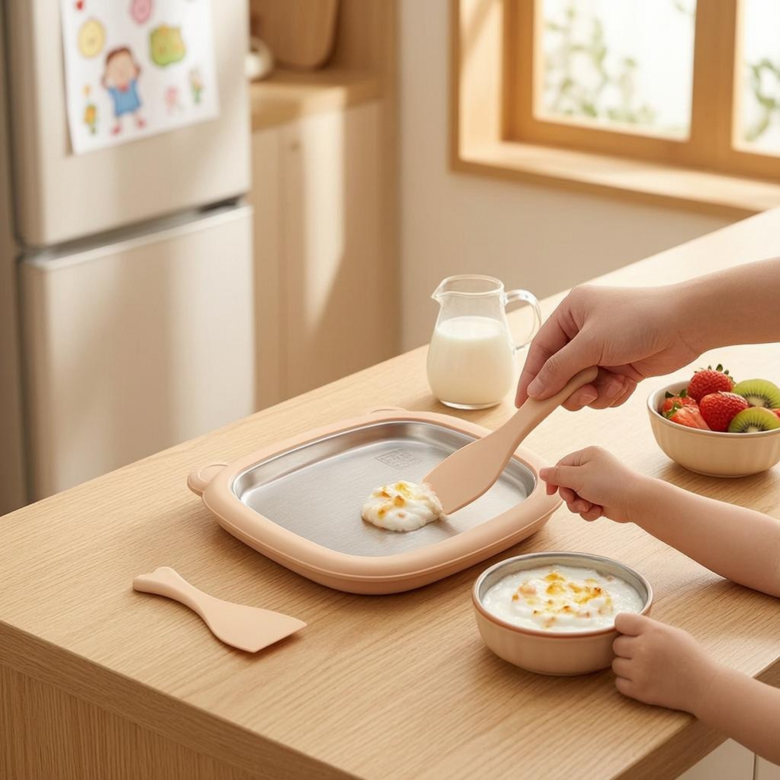Manual Chilled Dessert Tray No - Ice Cream Maker Electric reseña y precio