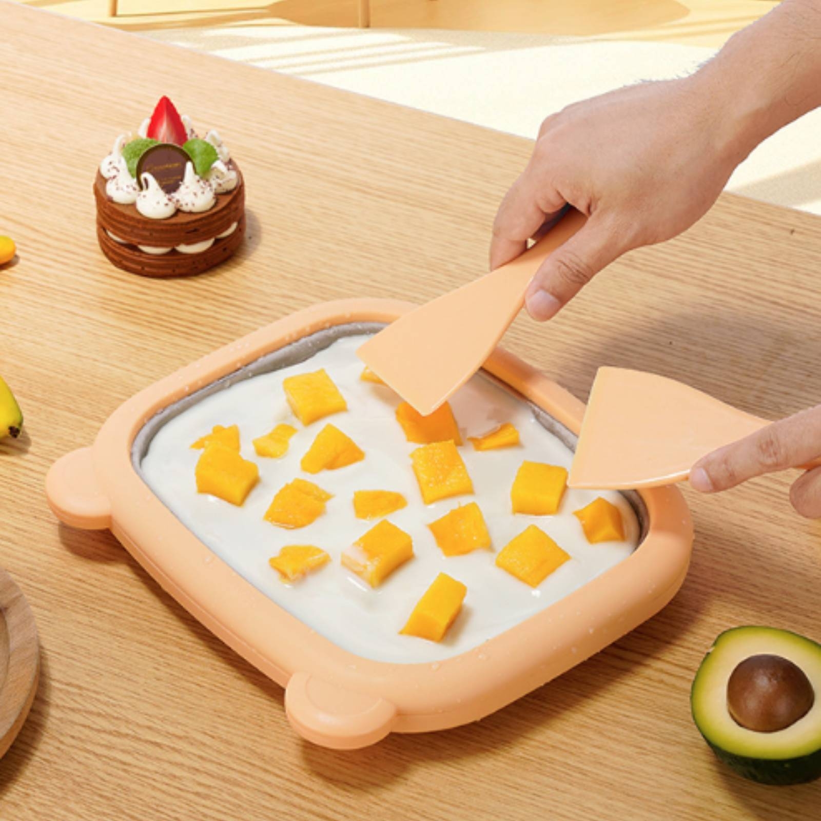 Manual Chilled Dessert Tray No - Ice Cream Maker Electric reseña y precio