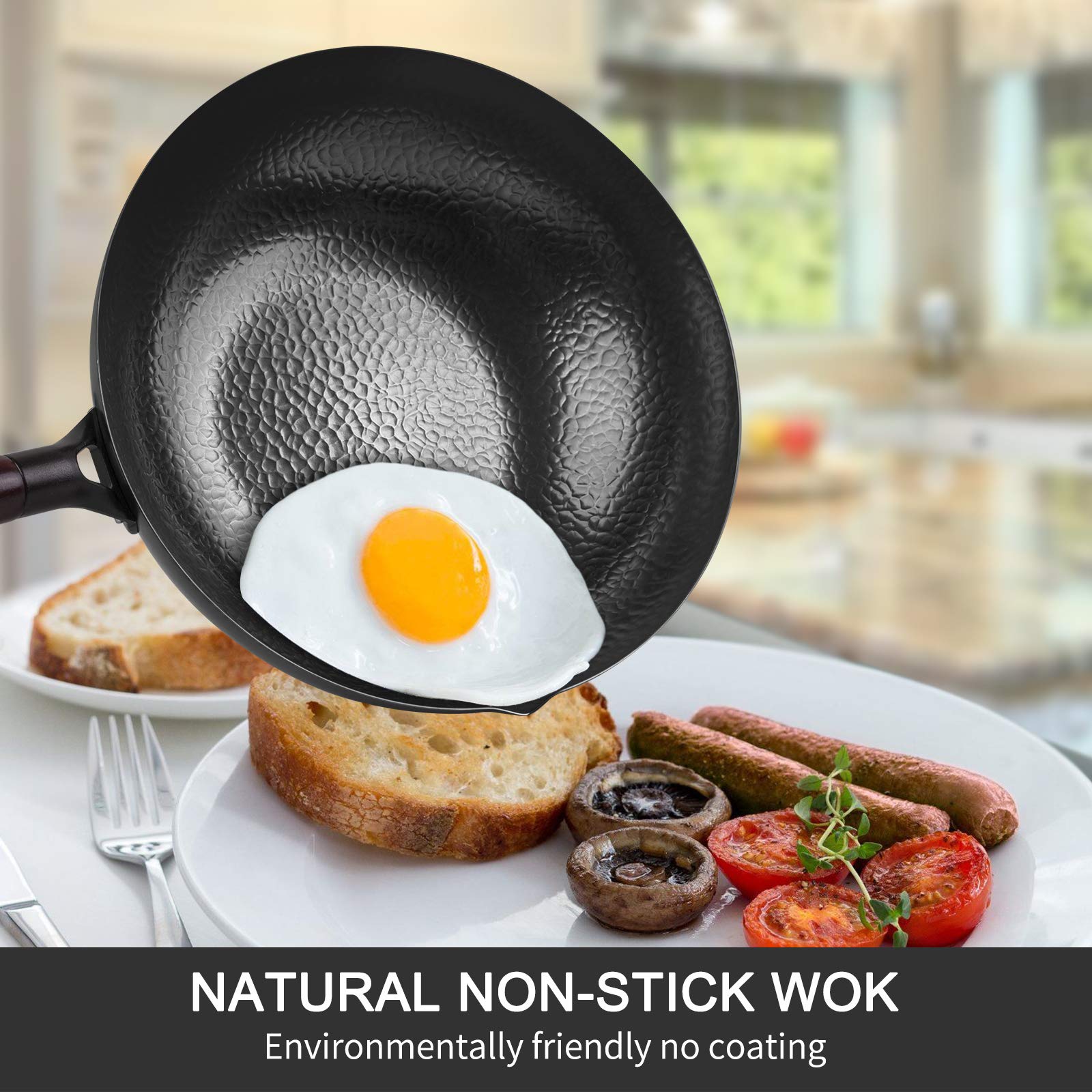 Carbon Steel Wok,Woks and Stir - Wok Electric Flat reseña y precio