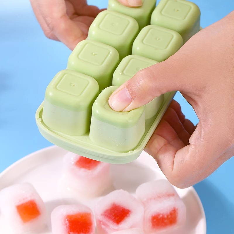 8-Grid Ice Cube Trays Silicone - Kitchen Appliances Shelves reseña y precio