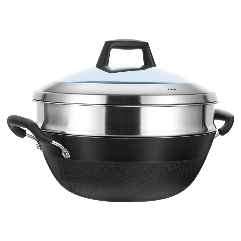 Flat bottom frying pan Stainle - Wok Electric Flat reseña y precio