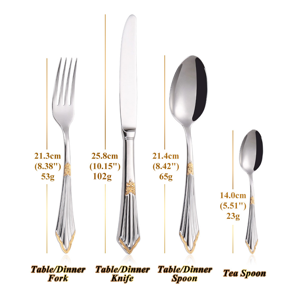 4/8/12/16/20 Pieces Gold Plate - Kitchen Appliances Luxury reseña y precio