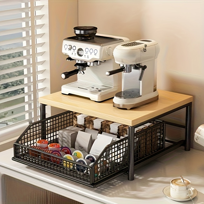 Coffee Maker Stand with Storag - Kitchen Appliances Small reseña y precio